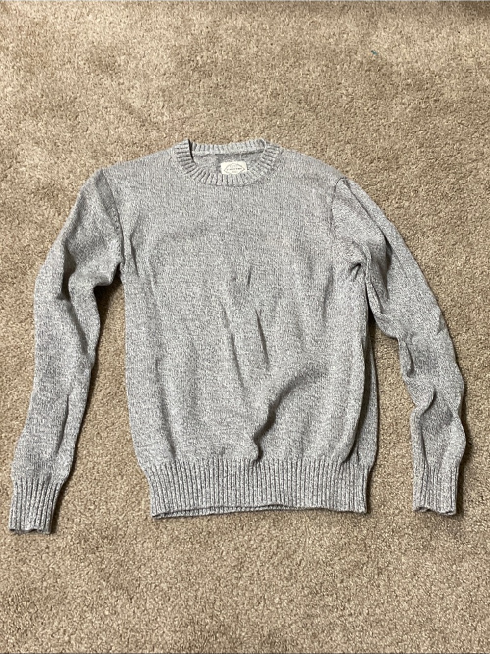 St. John's Bay Men's Crewneck Sweater in Heather Gray